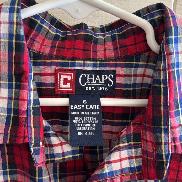 CHAPS Boys Button Down Long Sleeve Shirt - Picture 3 of 14
